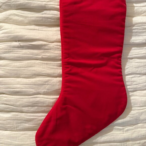 Embroidered Red Velvet Christmas Stocking for Matt, Matthew, Matthais, NWOT - Picture 4 of 4